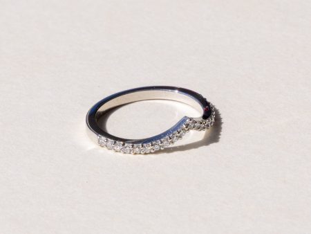 Lila Wishbone Pave Ring Band Discount