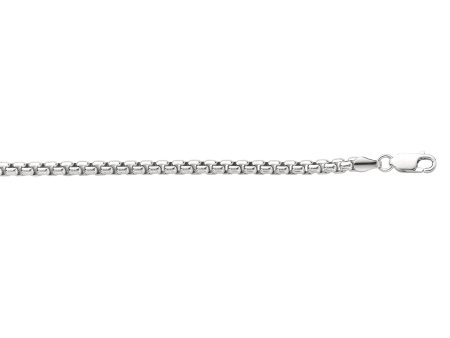 Sterling Silver 24  Round Box Chain For Discount