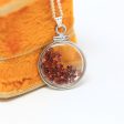 Garnet Shaker Locket - Handcrafted Sterling Silver Genuine Gems Clear Pendant - New 2.5 CTW Red Round Gemstones January Birthstone Jewelry For Discount