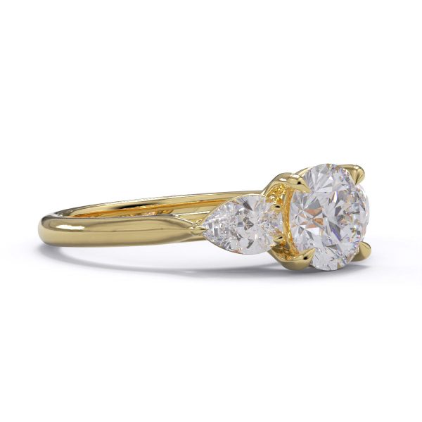 Kennedy Diamond Solitaire with Pears For Cheap