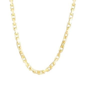 14k Yellow Gold 22 Inch French Cable Chain 55.1 Grams 4.8mm Wide Discount