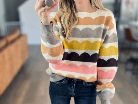 Wave Hello Sweater in Spring Mix Supply