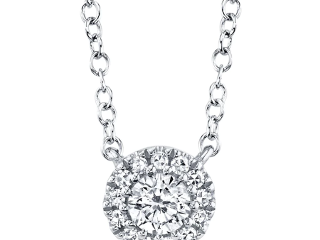 14k Gold 0.14Ct Diamond Necklace, available in White, Rose and Yellow Gold Cheap