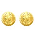 14K Gold 8mm Large Diamond Cut Burst Post Earring, available in White and Yellow Gold on Sale