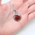 Garnet Shaker Locket - Handcrafted Sterling Silver Genuine Gems Clear Pendant - New 2.5 CTW Red Round Gemstones January Birthstone Jewelry For Discount