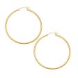 14k Yellow Gold 2.0x45 mm Hoop Earring Supply