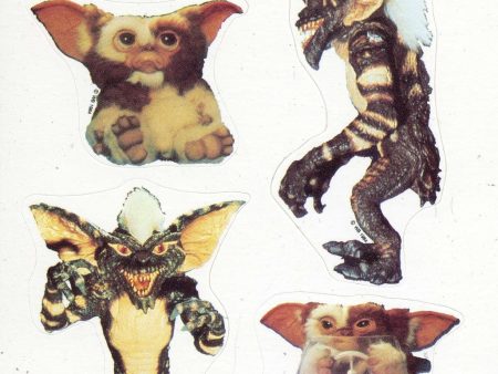 1984 GREMLINS GIZMO STICKERS CREST ADVERTISING For Discount