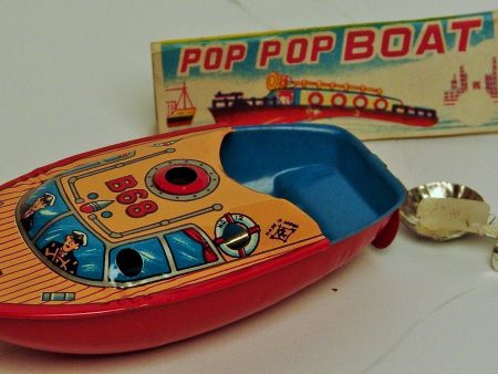 Japanese Tin B 68 Pop Pop Boat Fashion