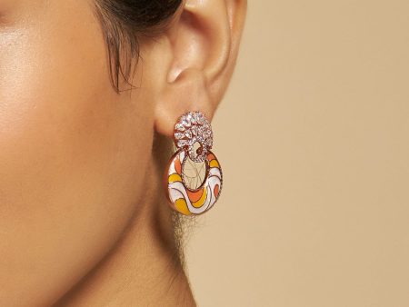 Meenakari Zircon Earring 169722 Hot on Sale