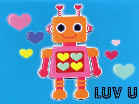 Robot Love Greeting Card on Sale