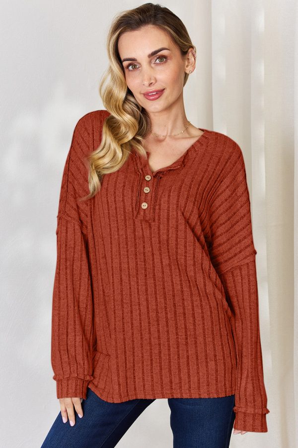 [5 Colors] Corbin Soft Ribbed Top Online Sale