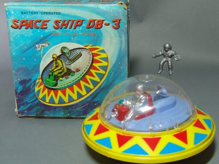 Vintage Battery Operated  Space Flying Saucer Ship  DB - 3 Discount