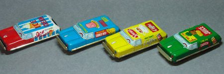 1940 s Japan Tin Friction Food Delivery Trucks Supply