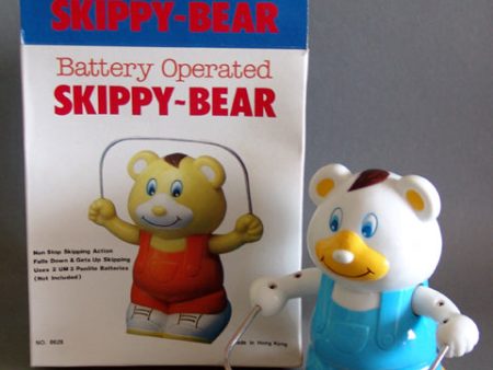 1970 s Battery Operated Skipping Bear For Sale