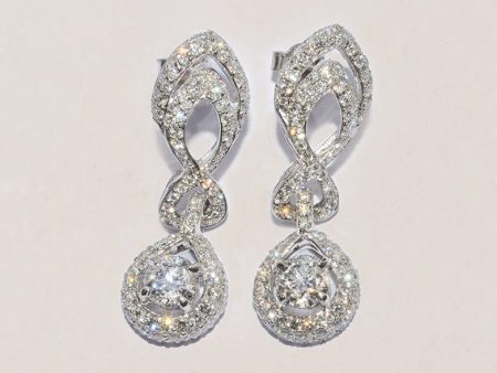 Blanche Diamond Drop Earrings For Discount