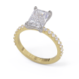 Lara Radiant Cut Diamond Solitaire For Sale