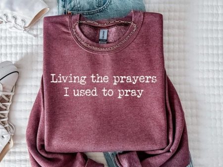 [tee sweatshirt] Living the Prayers Preorder For Cheap