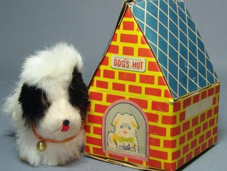 Vintage Jumping Dog Wind Up In Dog House Online now