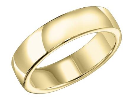 18K Yellow Gold 4mm Plain Band, size 10 Cheap