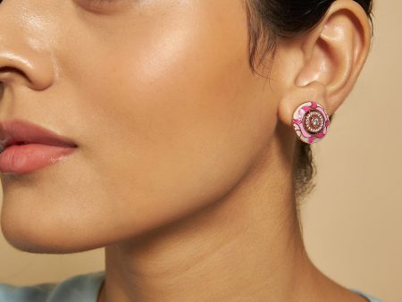 Meenakari Zircon Earring 169730 For Sale