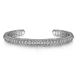 Sterling Silver Bujukan Beaded Open Bangle Hot on Sale