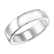 14k White Gold 4mm Plain Band, Size 10.0 Cheap