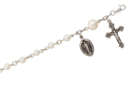 sterling Silver 6  Rosary Bracelet Sale