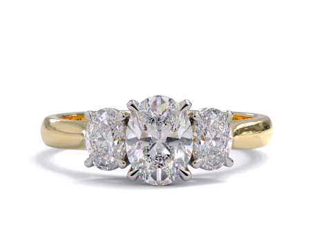 Abbey Three Stone Diamond Ring on Sale