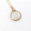 White Topaz Shaker Locket - Handcrafted Modern 14k Yellow Gold Filled Clear Pendant - Genuine Gemstones 2.5 CTW Colorless Square Cut Jewelry Cheap