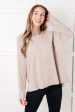 Basic Necessity Ribbed Top in Light Mocha Online Hot Sale