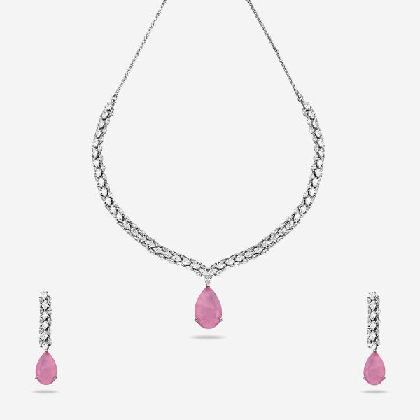 Zircon Necklace 164038 Fashion