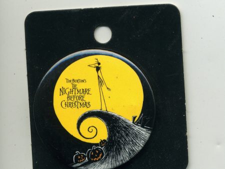 Nightmare Before Christmas Jack On Hill Button For Sale