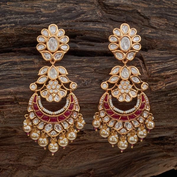 Kundan Earring 164026 For Discount