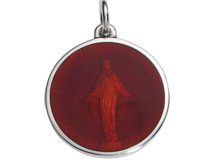 Sterling Silver Enamel Miraculous Round Medal Online Sale