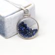 Sapphire Shaker Locket - MJV Handcrafted Sterling Silver Genuine Gems Clear Pendant - 2.5 Carats TW Blue Round Gemstone September Birthstone Online