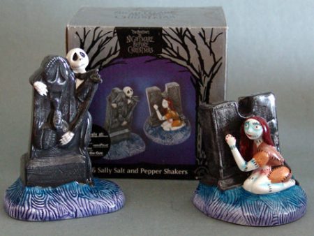 Disney s Nightmare Before Christmas Jack and Sally Salt and Pepper Shakers Hot on Sale