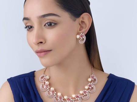 Zircon Necklace 167646 For Discount