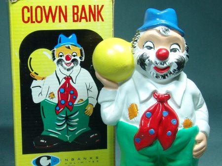 Vintage Japan Ceramic Clown Bank Sale