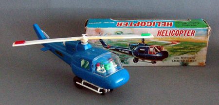 Vintage Battery Operated Helicopter For Discount