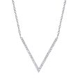 14K Gold 0.12Ct Diamond V Necklace, Available in White, Rose and Yellow Gold Fashion