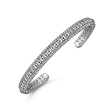 Sterling Silver Bujukan Beaded Open Bangle Hot on Sale