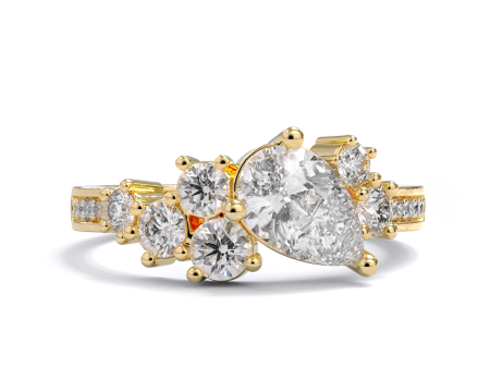 Gabrielle Cluster Diamond Ring on Sale