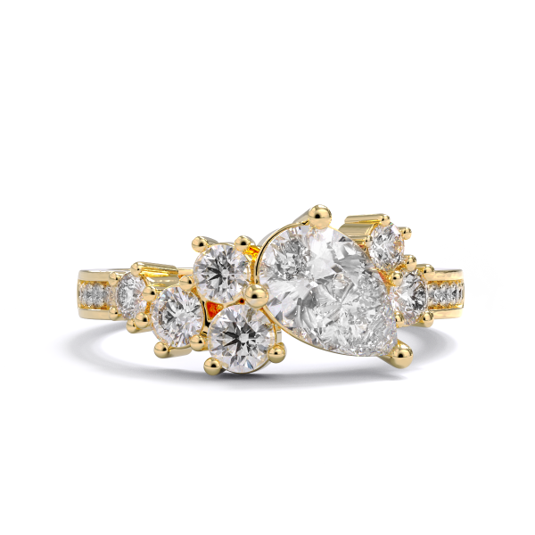 Gabrielle Cluster Diamond Ring on Sale