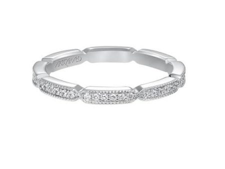 14k White Gold 0.25 Carat Diamond Band Online Sale