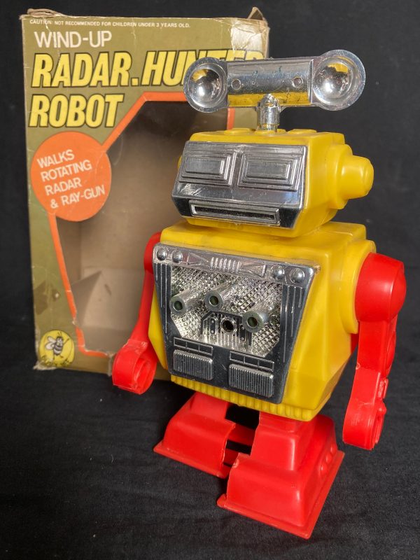 Vintage Wind Up Radar Hunter Robot Busy Bee Hong Kong Online