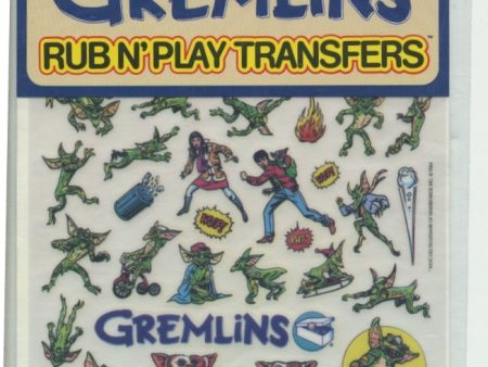 1984 Gremlins Colorforms Rub N Play Transfers on Sale