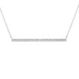 14k 0.18 Carat Diamond Bar Necklace, Available in White, Rose and Yellow Gold Sale