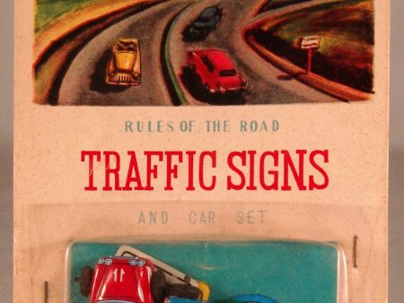 Vintage Japan Traffic Sign Set With Cars Online Hot Sale