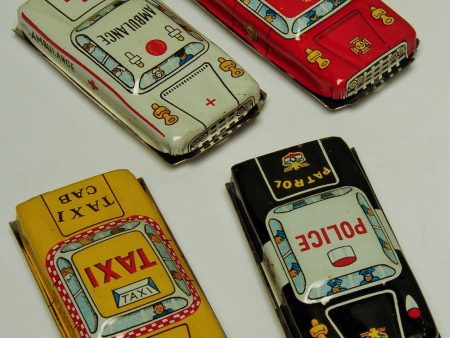 1950 s Japanese Tin City Car Set Online Sale