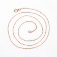 14k Rose Gold Filled Chain - 20 Inch 14 20 GF Necklace - 1.2 mm Flat Dainty Cable Chain Spring Ring Clasp - Pink GF 20  New Jewelry Supply For Discount